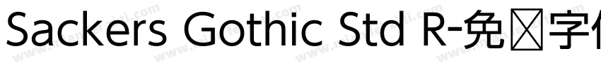 Sackers Gothic Std R字体转换